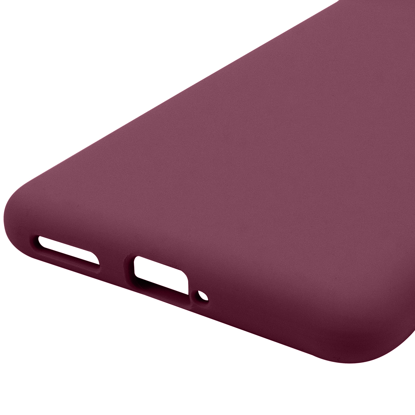 Чохол Silicone Cover Lakshmi Full Camera (AAA) для Motorola Edge 60 / Edge 60 Fusion, Бордовий / Plum 4, Силікон, купити оптом з доставкою