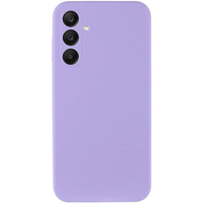 Чехол Silicone Cover Lakshmi Full Camera (AAA) для Samsung Galaxy A37 5G, Сиреневый / Dasheen 1, Силикон, купить оптом с доставкой