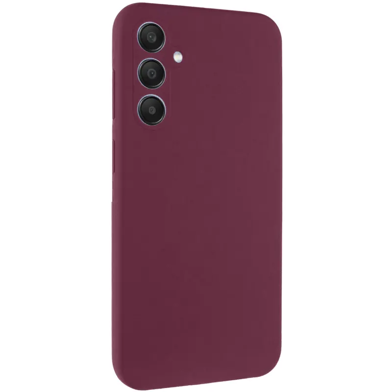 Чехол Silicone Cover Lakshmi Full Camera (AAA) для Samsung Galaxy A57 5G, Бордовый / Plum, Силикон, купить оптом с доставкой