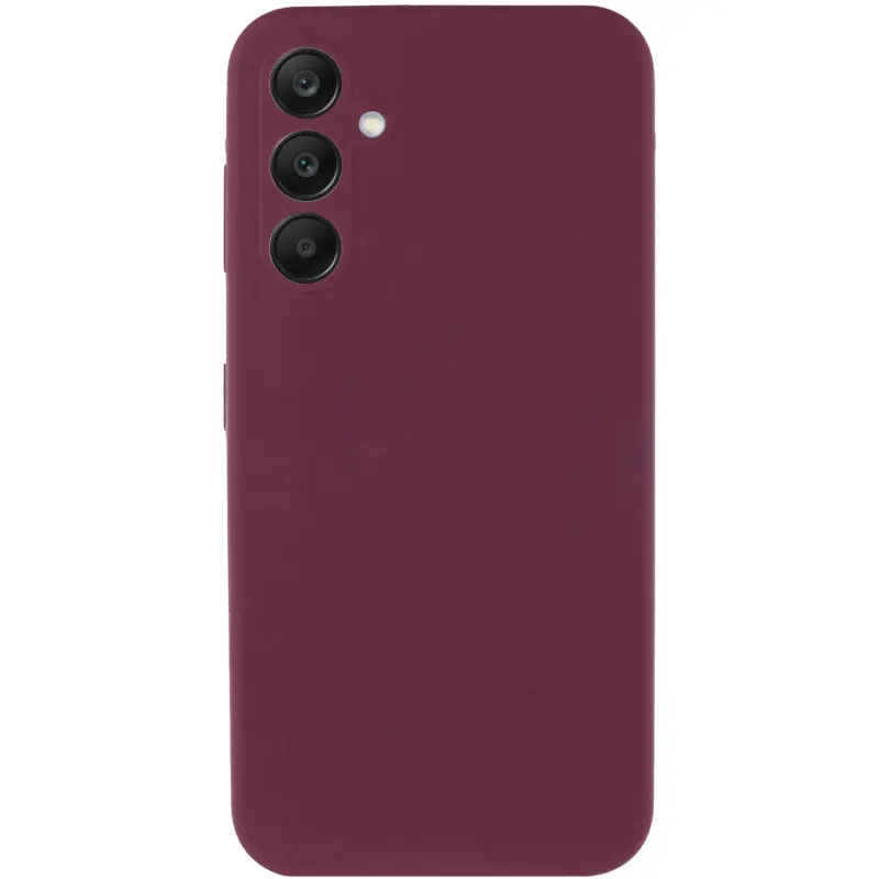 Чехол Silicone Cover Lakshmi Full Camera (AAA) для Samsung Galaxy A57 5G, Бордовый / Plum 1, Силикон, купить оптом с доставкой