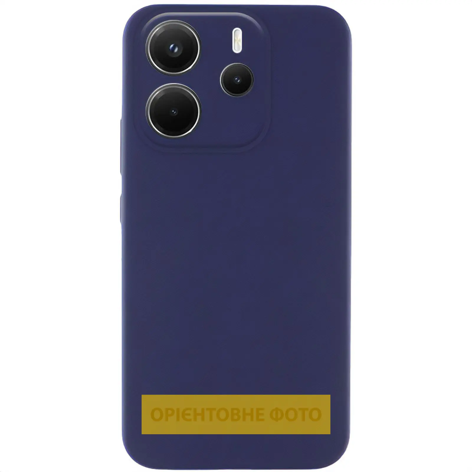 Чехол Silicone Cover Lakshmi Full Camera (AAA) для Xiaomi Redmi 15C (EU), Темно-синий / Midnight blue, Силикон, купить оптом с доставкой