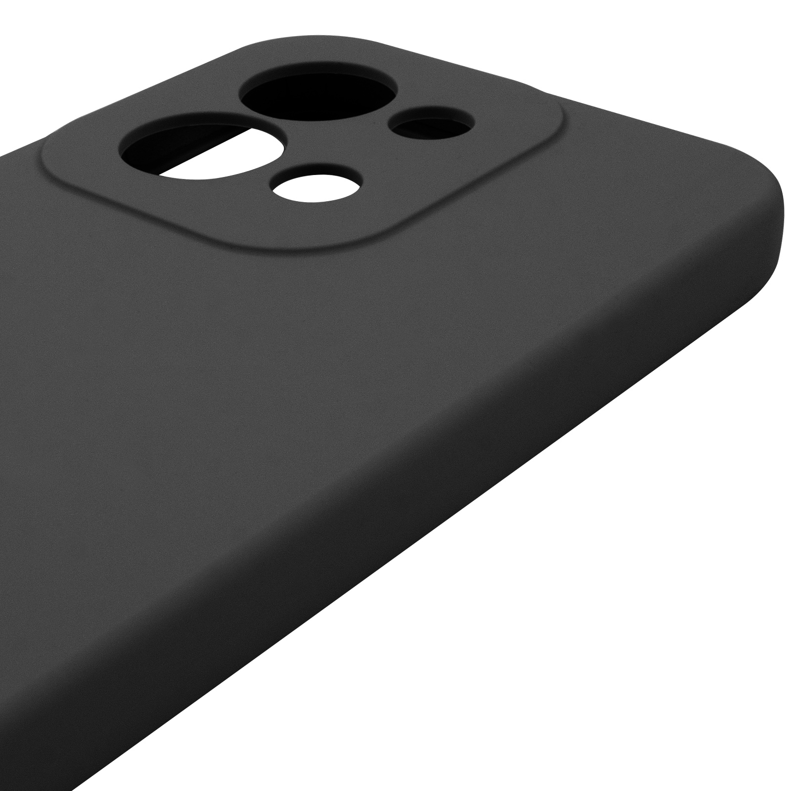 Чохол Silicone Cover Lakshmi Full Camera (AAA) для Xiaomi Redmi 15C (EU), Чорний / Black 4, Силікон, купити оптом з доставкою