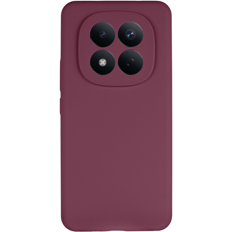 Чохол Silicone Cover Lakshmi Full Camera (AAA) для Xiaomi Redmi Note 15 Pro+ 5G, Бордовий / Plum 1, Силікон, купити оптом з доставкою