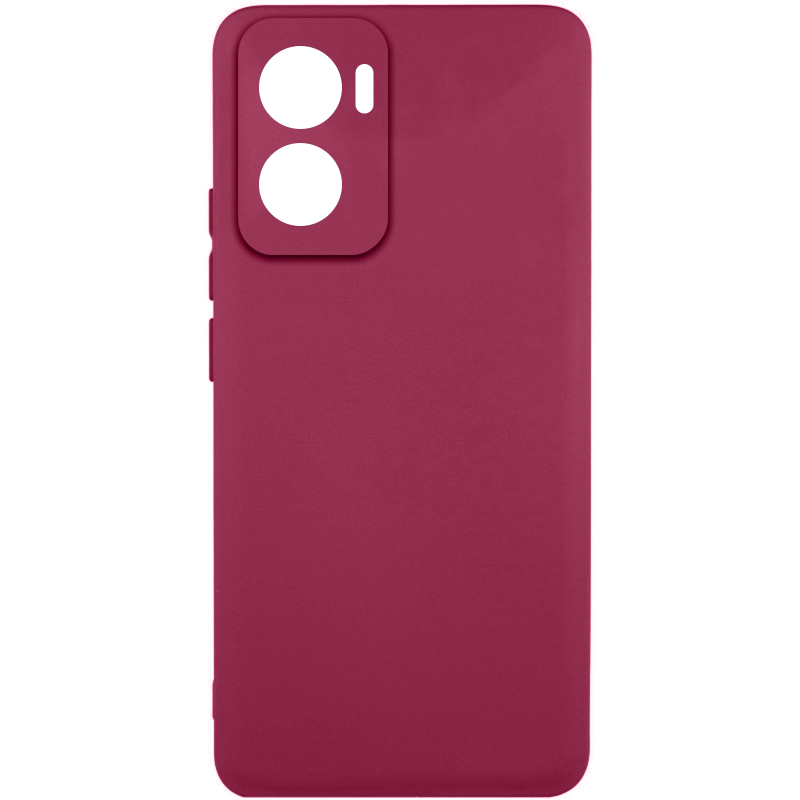 Чохол Silicone Cover Lakshmi Full Camera (AAA) для Motorola Moto G06, Бордовий / Plum, Силікон, купити оптом з доставкою