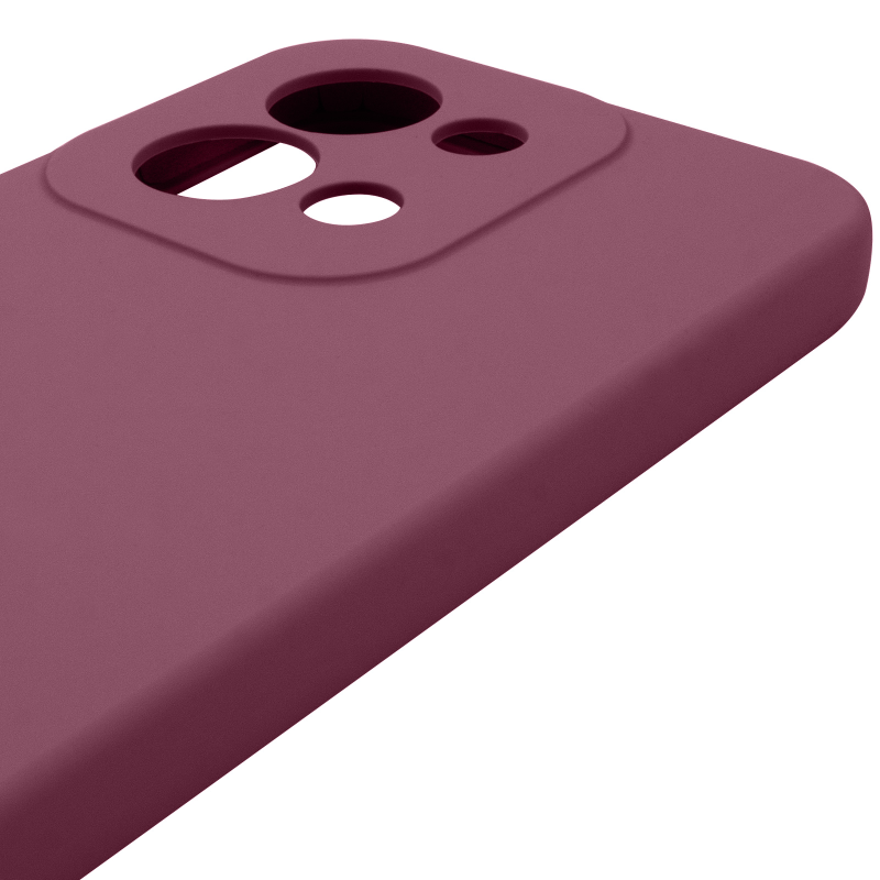 Чохол Silicone Cover Lakshmi Full Camera (AAA) для Xiaomi Redmi 15C (Global) / Poco C85 (Global), Бордовий / Plum 3, Силікон, купити оптом з доставкою