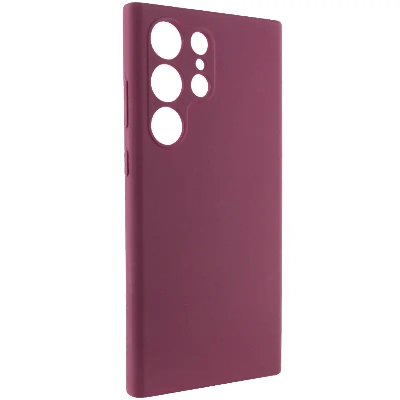 Чохол Silicone Cover Lakshmi Full Camera (AAA) для Samsung Galaxy S26 Ultra, Бордовий / Plum 1, Силікон, купити оптом з доставкою