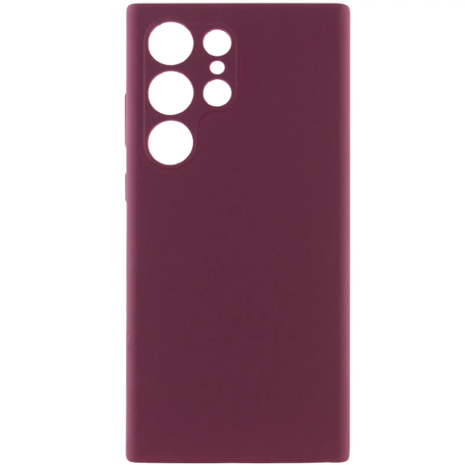 Чохол Silicone Cover Lakshmi Full Camera (AAA) для Samsung Galaxy S26 Ultra, Бордовий / Plum, Силікон, купити оптом з доставкою