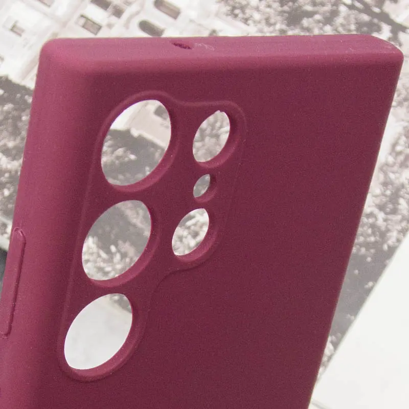 Чохол Silicone Cover Lakshmi Full Camera (AAA) для Samsung Galaxy S26 Ultra, Бордовий / Plum 5, Силікон, купити оптом з доставкою