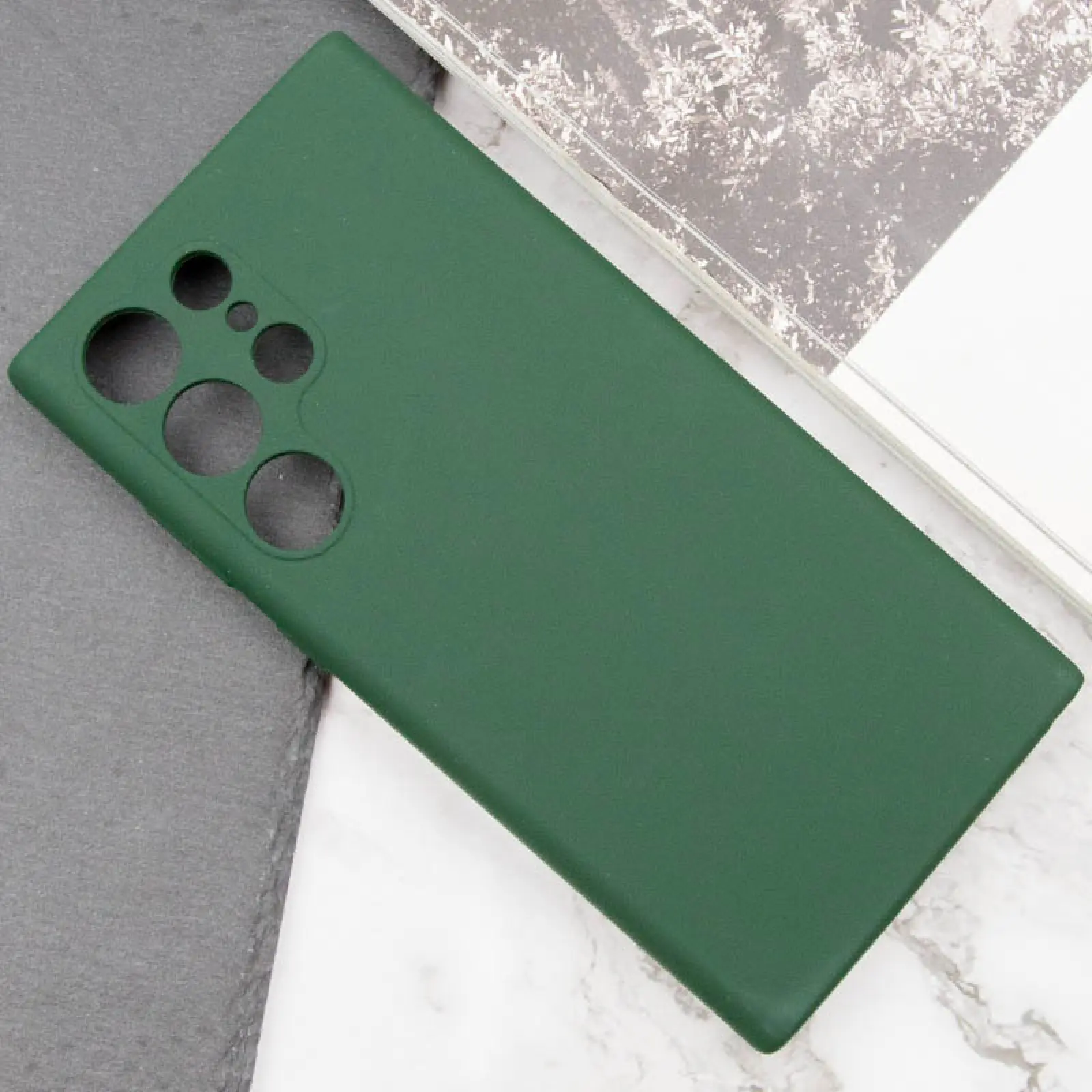 Чохол Silicone Cover Lakshmi Full Camera (AAA) для Samsung Galaxy S26 Ultra, Зелений / Cyprus Green 4, Силікон, купити оптом з доставкою
