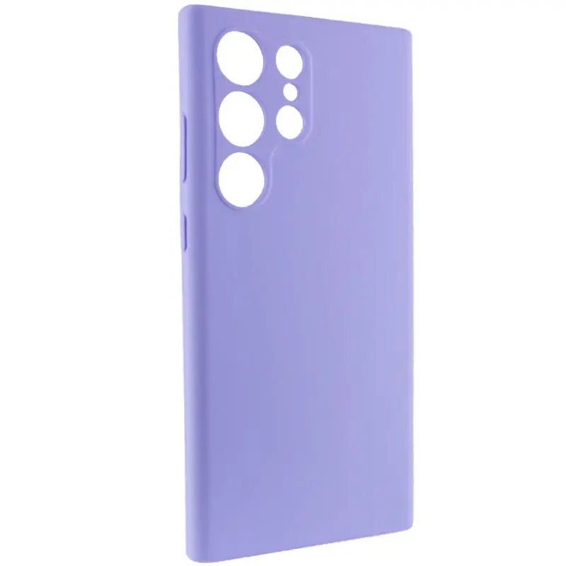 Чохол Silicone Cover Lakshmi Full Camera (AAA) для Samsung Galaxy S26 Ultra, Бузковий / Dasheen 1, Силікон, купити оптом з доставкою