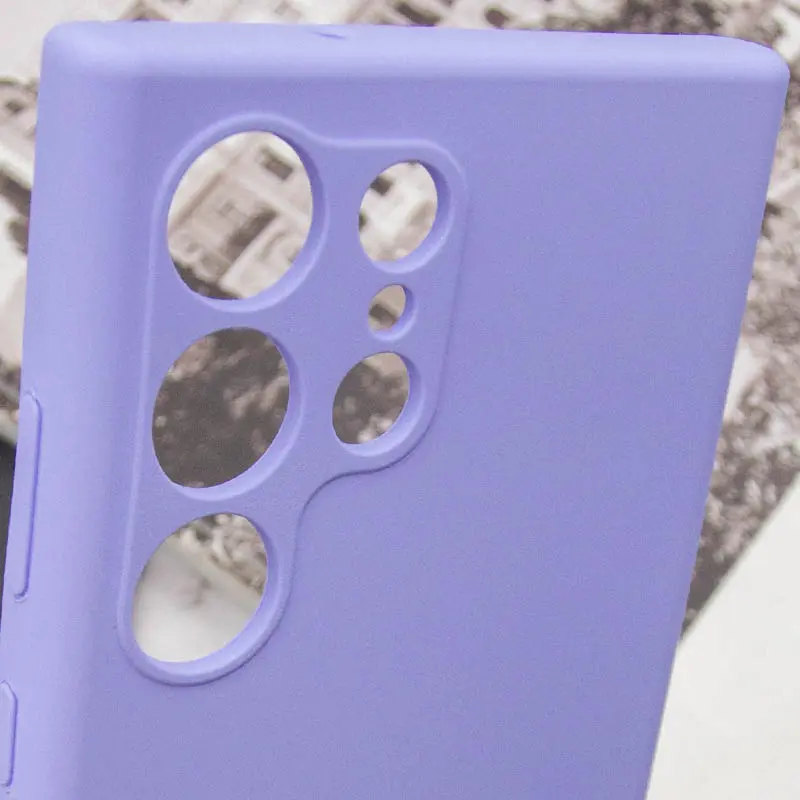 Чохол Silicone Cover Lakshmi Full Camera (AAA) для Samsung Galaxy S26 Ultra, Бузковий / Dasheen 5, Силікон, купити оптом з доставкою