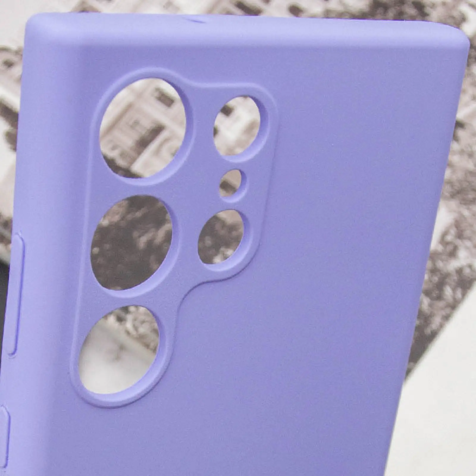 Чохол Silicone Cover Lakshmi Full Camera (AAA) для Samsung Galaxy S26 Ultra, Бузковий / Dasheen 5, Силікон, купити оптом з доставкою