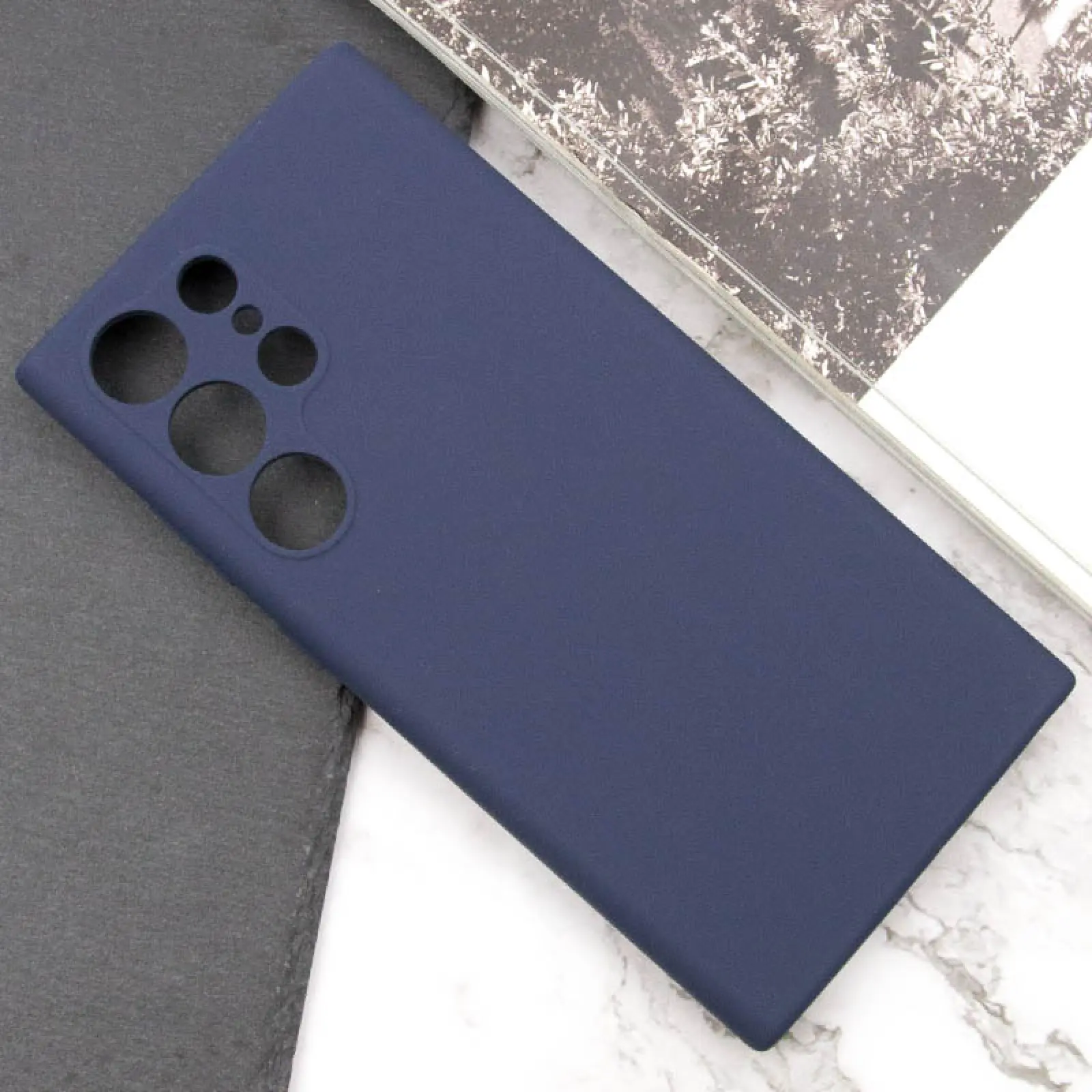 Чохол Silicone Cover Lakshmi Full Camera (AAA) для Samsung Galaxy S26 Ultra, Темно-синій / Midnight blue 4, Силікон, купити оптом з доставкою