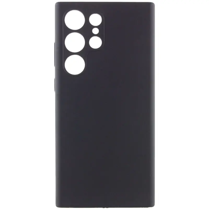 Чохол Silicone Cover Lakshmi Full Camera (AAA) для Samsung Galaxy S26 Ultra, Чорний / Black, Силікон, купити оптом з доставкою
