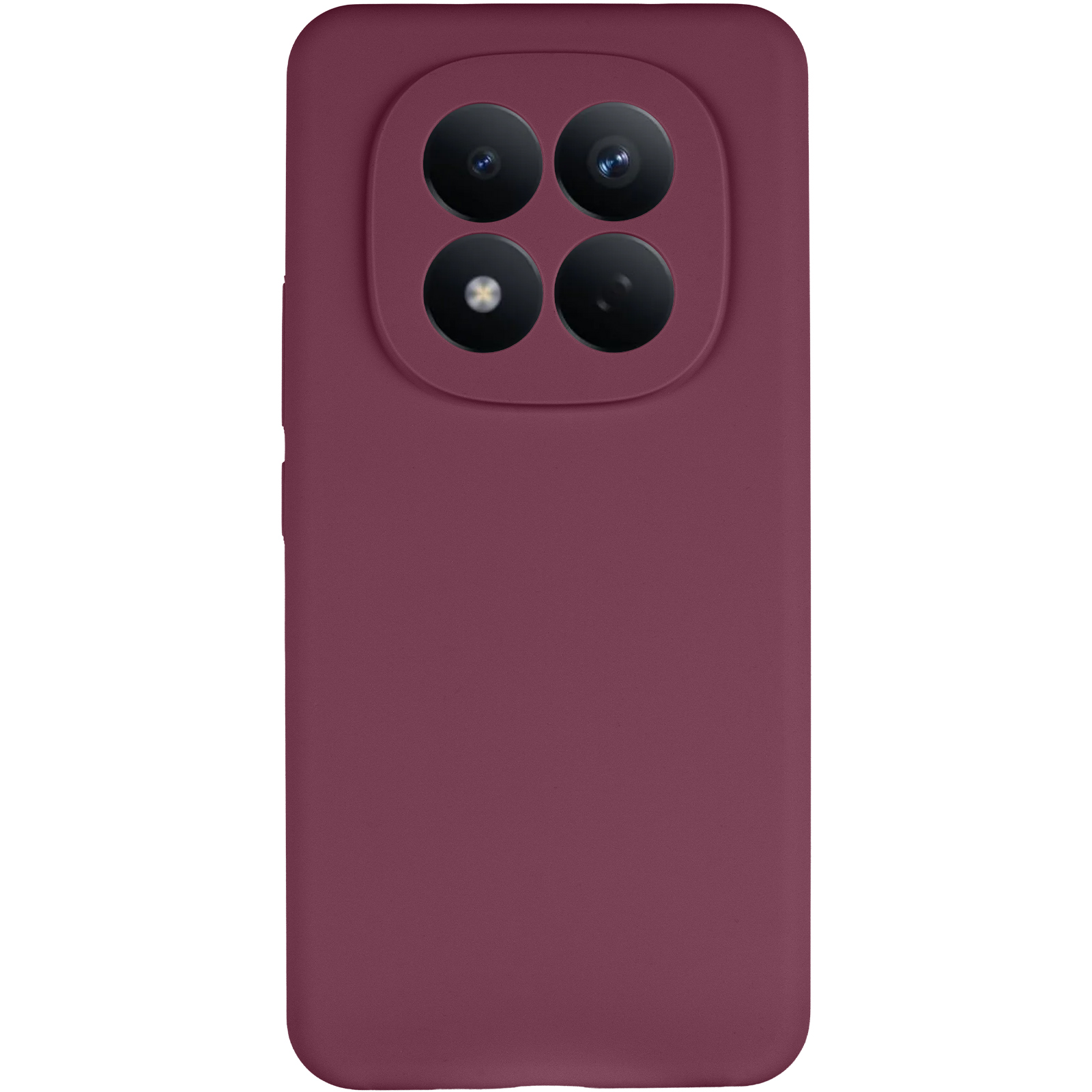 Чехол Silicone Cover Lakshmi Full Camera (AAA) для Xiaomi Redmi Note 15 4G/5G (EU), Бордовый / Plum 1, Силикон, купить оптом с доставкой