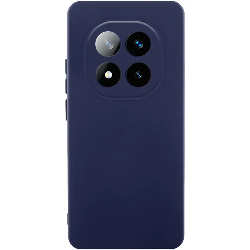 Чехол Silicone Cover Lakshmi Full Camera (AAA) для Xiaomi Redmi Note 15 Pro 4G, Темно-синий / Midnight blue, Силикон, купить оптом с доставкой