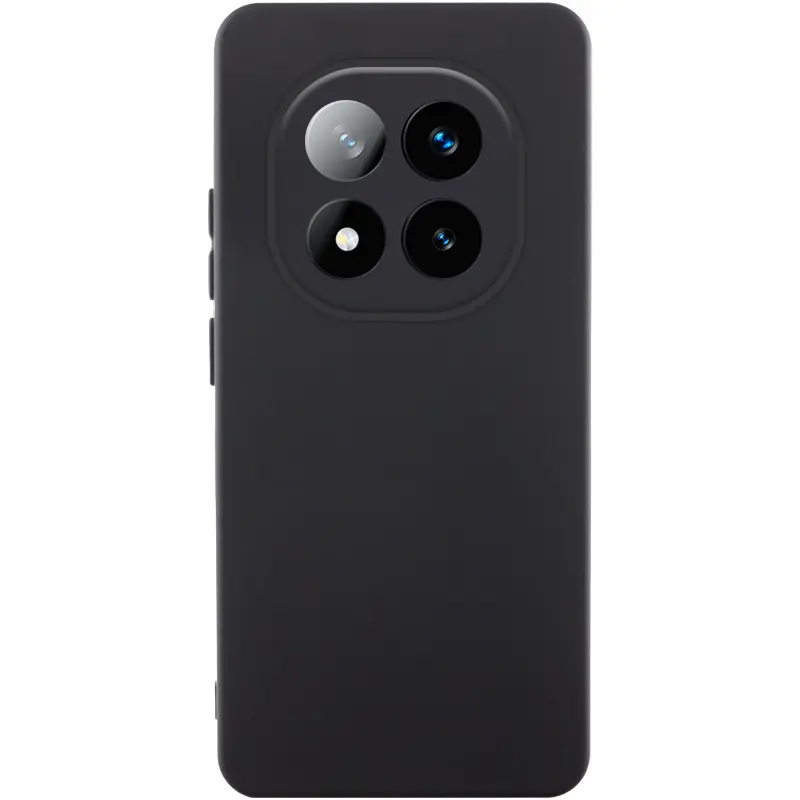 Чехол Silicone Cover Lakshmi Full Camera (AAA) для Xiaomi Redmi Note 15 Pro 4G, Черный / Black, Силикон, купить оптом с доставкой