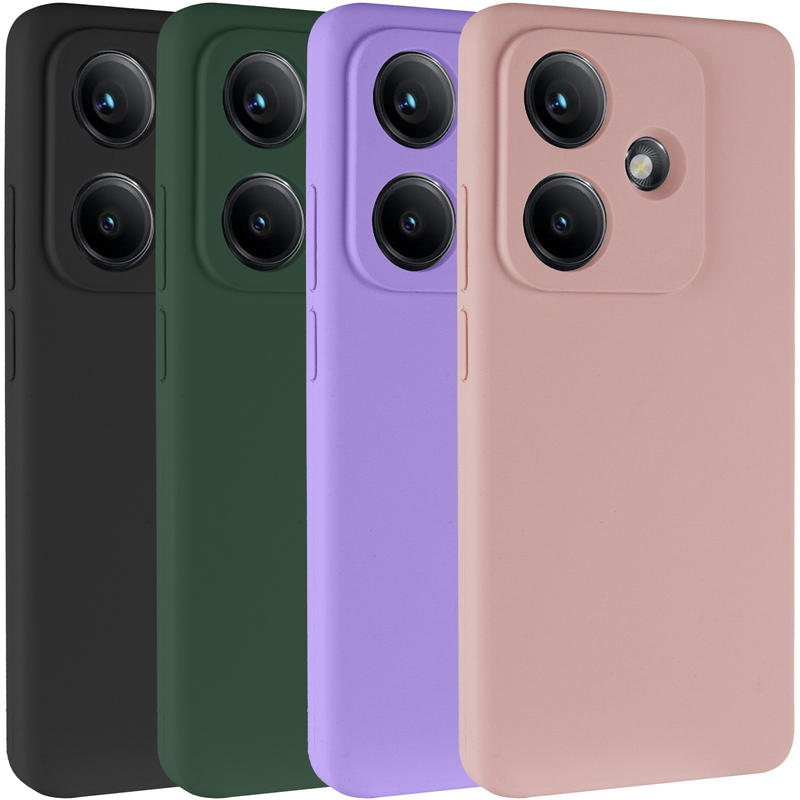 Чехол Silicone Cover Lakshmi Full Camera (AAA) для Xiaomi Redmi Note 17 Pro 5G, Силикон, купить оптом с доставкой