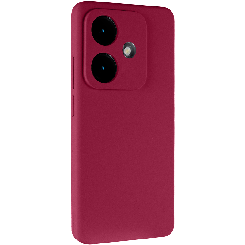 Чехол Silicone Cover Lakshmi Full Camera (AAA) для Xiaomi Redmi Note 17 Pro 5G, Бордовый / Plum, Силикон, купить оптом с доставкой