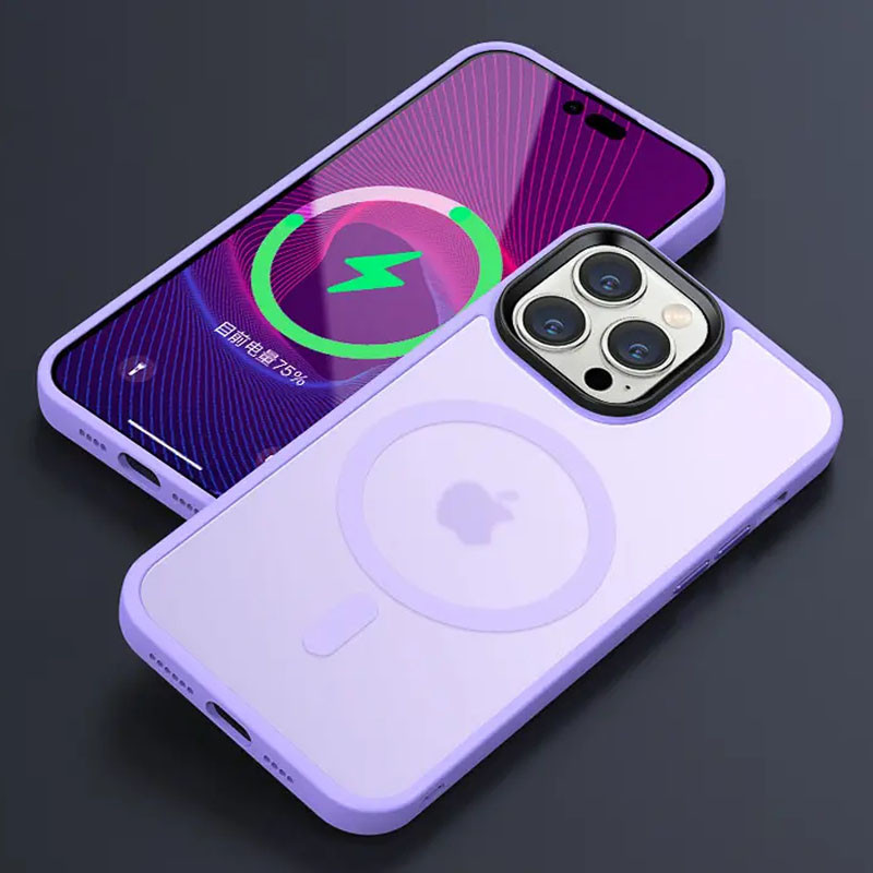 Чохол Metal Buttons with MagSafe Colorful для Apple iPhone 12 Pro Max (6.7) |TPU+PC| на малюнкі №2