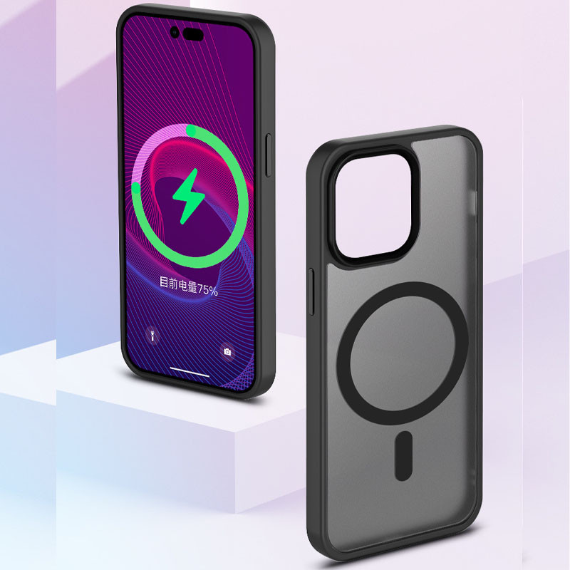 Чехол Metal Buttons with MagSafe Colorful для Apple iPhone 13 Pro (6.1) |TPU+PC| на картинке №2