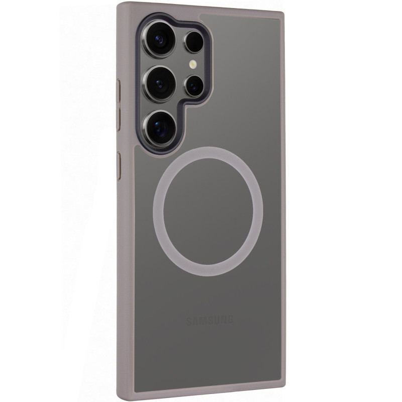 Чохол Metal Buttons with MagSafe Colorful для Samsung Galaxy S24 Ultra |TPU+PC| на малюнкі №1