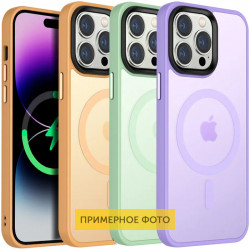 TPU+PC чохол Metal Buttons with MagSafe Colorful для Apple iPhone 16 (6.1")