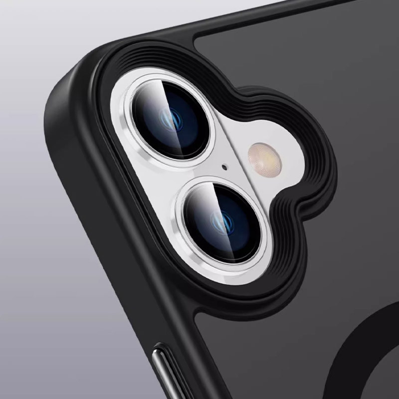 Чехол Metal Buttons with MagSafe Colorful для Apple iPhone 16 (6.1) |TPU+PC| на картинке №4