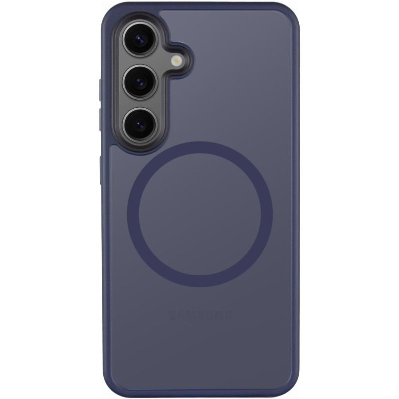 Чохол Metal Buttons with MagSafe Colorful для Samsung Galaxy S25 |TPU+PC| на малюнкі №2