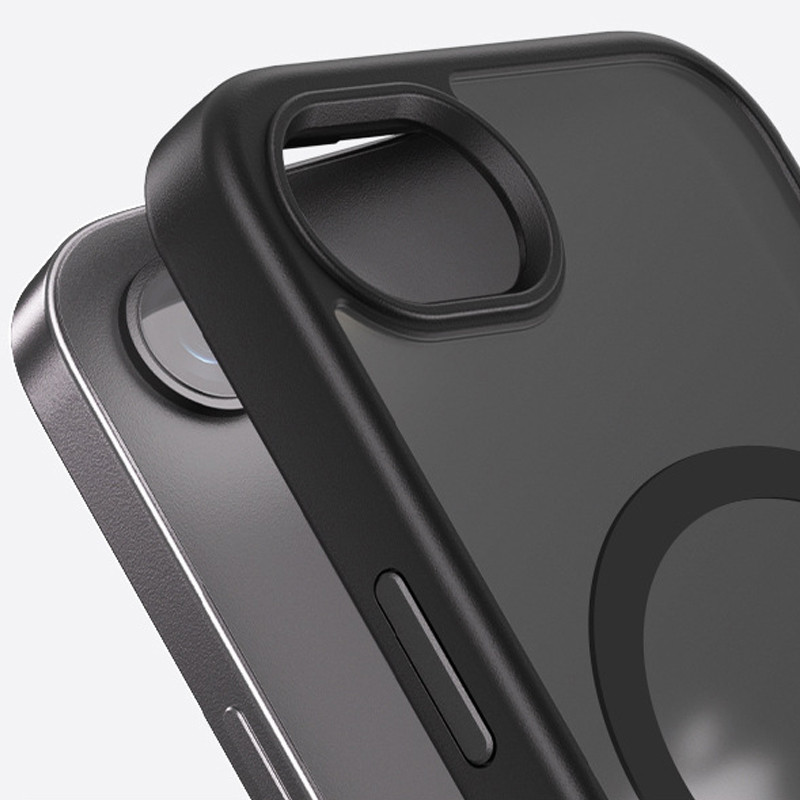 Чехол Metal Buttons with MagSafe Colorful для Apple iPhone 16e (6.1) |TPU+PC| на картинке №4