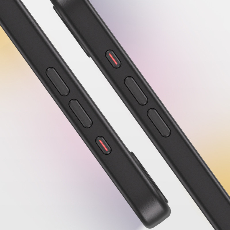 Чехол Metal Buttons with MagSafe Colorful для Apple iPhone 16e (6.1) |TPU+PC| на картинке №5