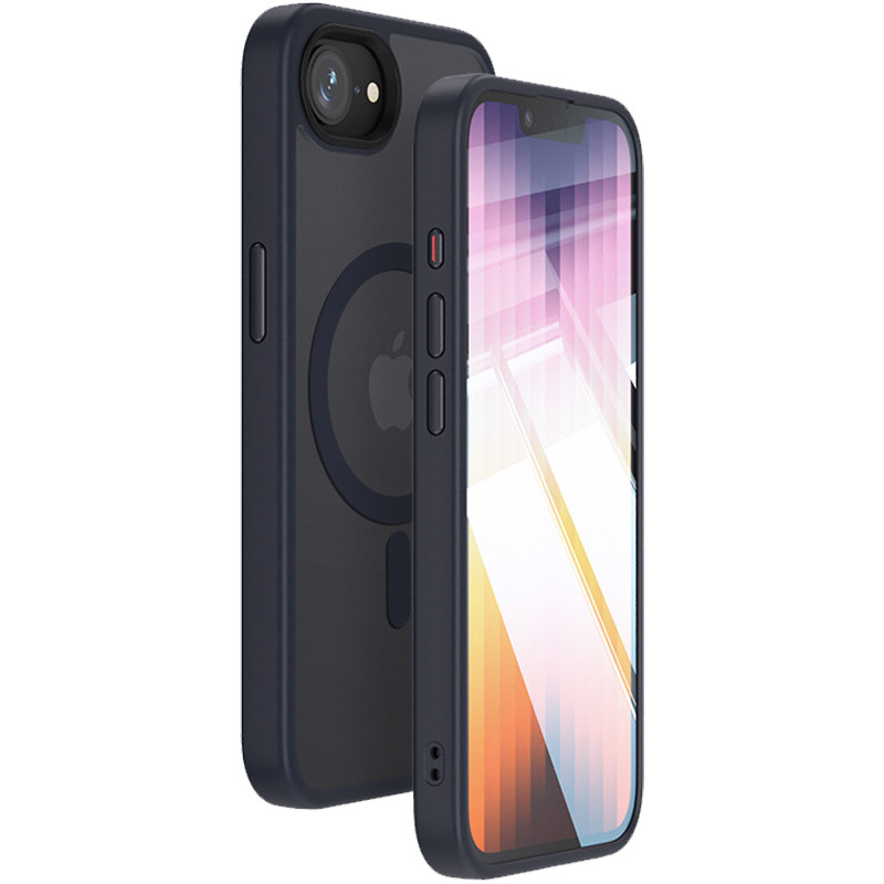 Чехол Metal Buttons with MagSafe Colorful для Apple iPhone 16e (6.1) |TPU+PC| на картинке №1