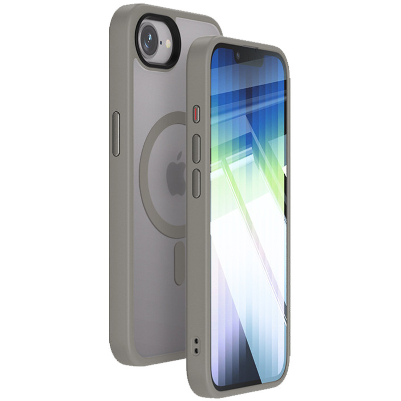 Чехол Metal Buttons with MagSafe Colorful для Apple iPhone 16e (6.1) |TPU+PC| на картинке №1