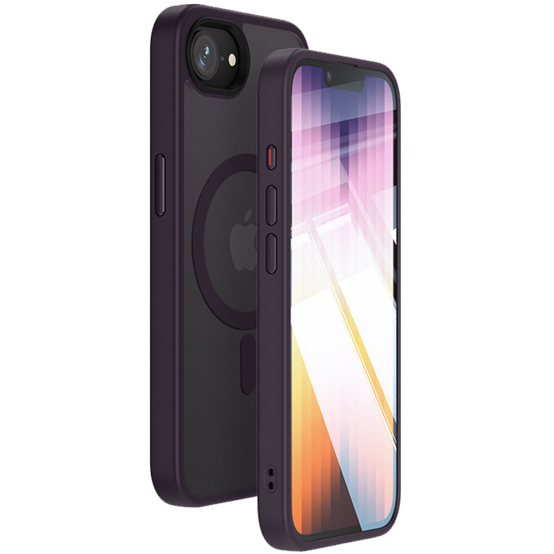 Чехол Metal Buttons with MagSafe Colorful для Apple iPhone 16e (6.1) |TPU+PC| на картинке №1