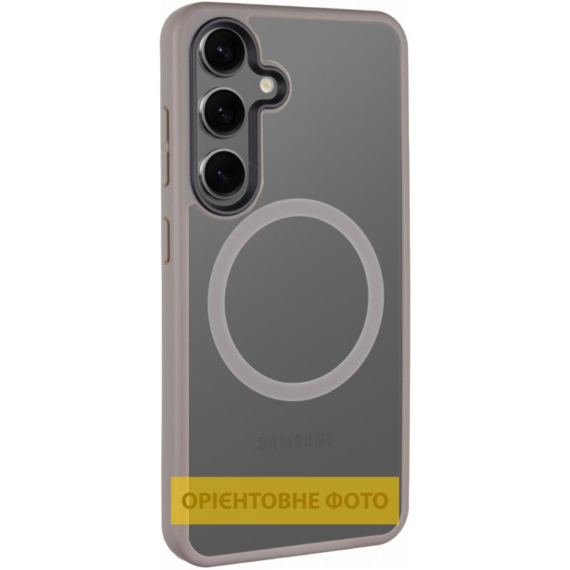 Чохол Metal Buttons with MagSafe Colorful для Samsung Galaxy S25 Edge |TPU+PC| на малюнкі №1