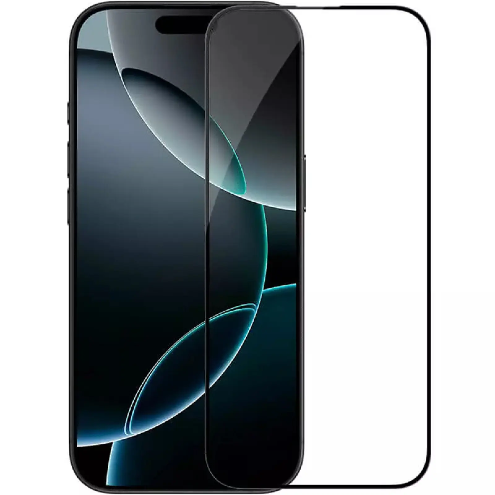 Защитное стекло Nillkin (CP+ max 3D) (full glue) для Apple iPhone 16 Pro (6.3"), Черный 1, Закаленное стекло, купить оптом с доставкой