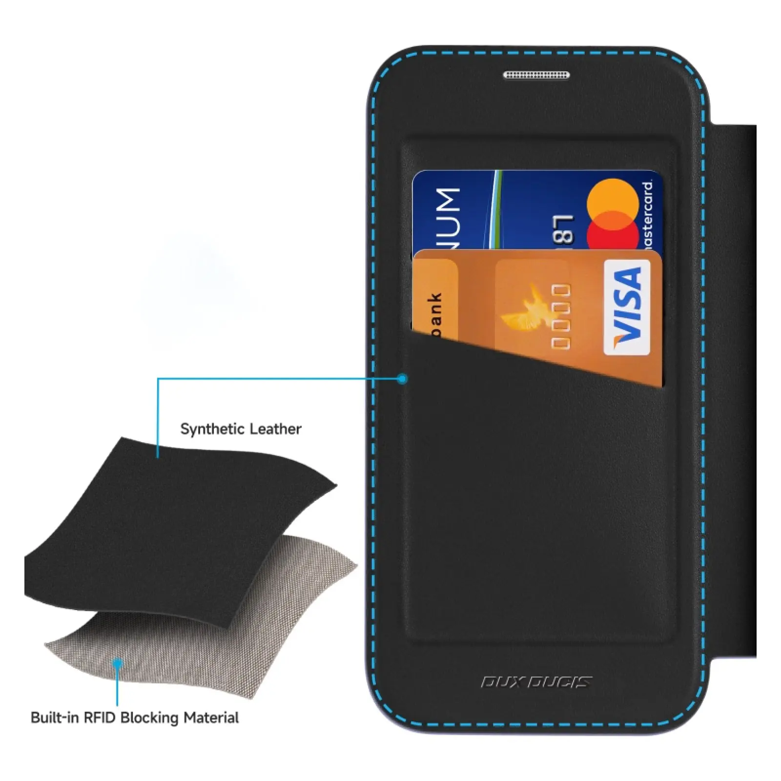 Чехол-книжка Dux Ducis Skin X Pro with MagSafe для Apple iPhone 16 (6.1"), Black 2, TPU+PC, купить оптом с доставкой