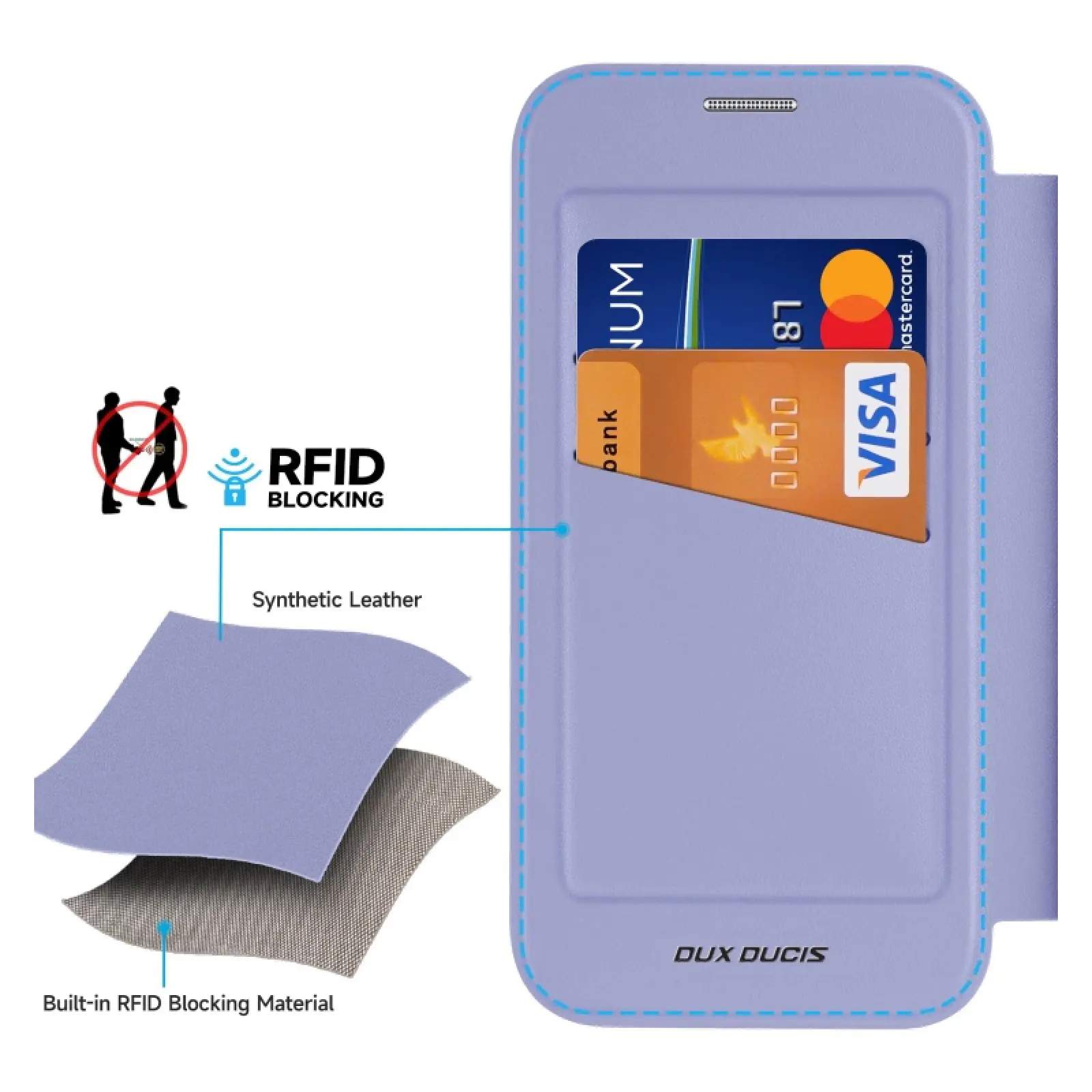 Чехол-книжка Dux Ducis Skin X Pro with MagSafe для Apple iPhone 16 (6.1"), Purple 2, TPU+PC, купить оптом с доставкой