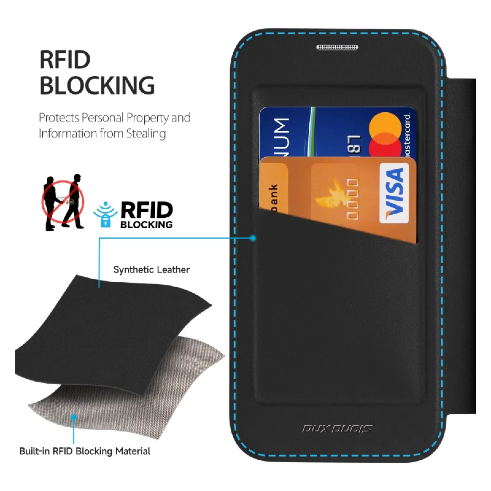 Чехол-книжка Dux Ducis Skin X Pro with MagSafe для Apple iPhone 16 Pro (6.3"), Black 2, TPU+PC, купить оптом с доставкой