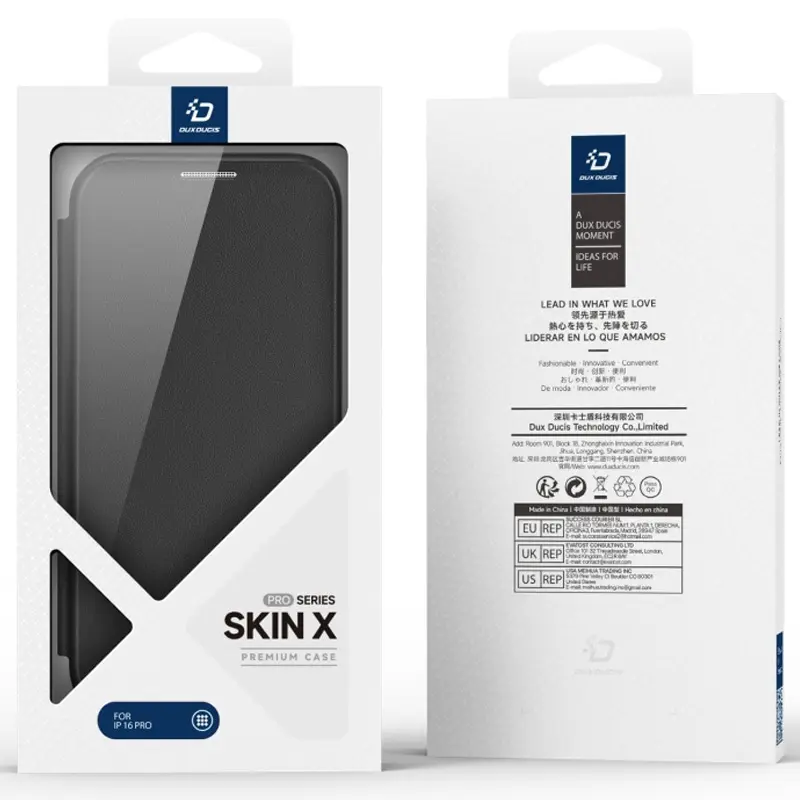 Чехол-книжка Dux Ducis Skin X Pro with MagSafe для Apple iPhone 16 Pro Max (6.9"), Black 7, TPU+PC, купить оптом с доставкой