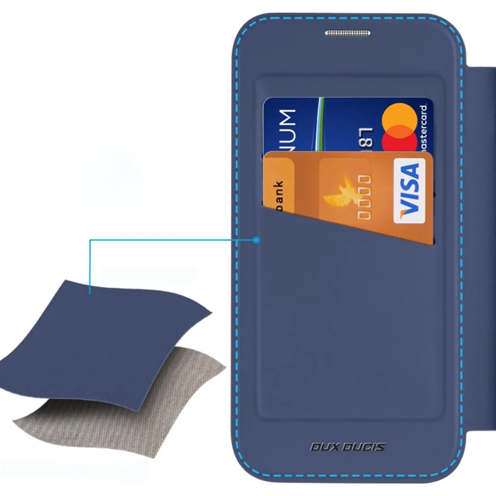 Чехол-книжка Dux Ducis Skin X Pro with MagSafe для Apple iPhone 17 (6.3"), Blue 2, TPU+PC, купить оптом с доставкой