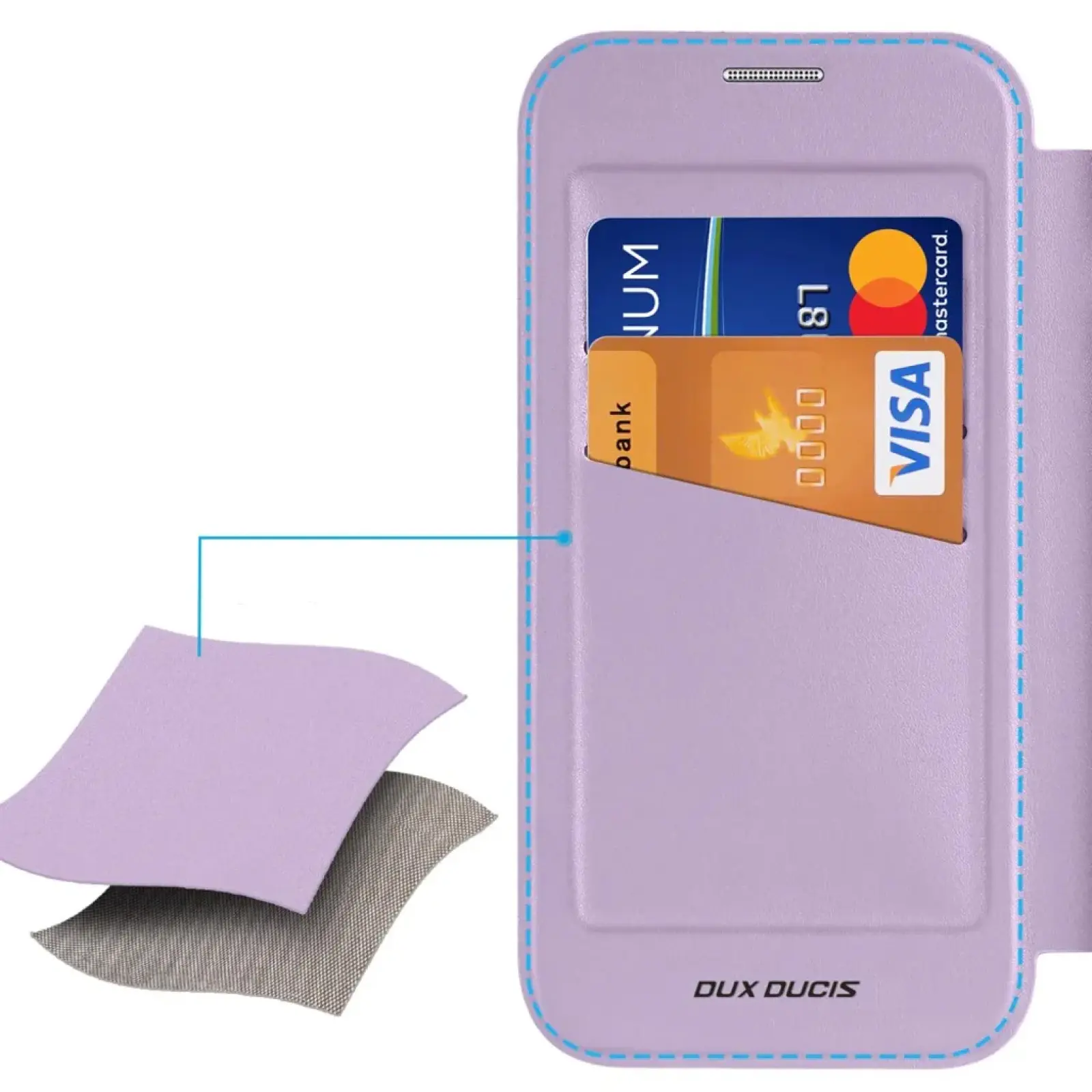 Чехол-книжка Dux Ducis Skin X Pro with MagSafe для Apple iPhone 17 (6.3"), Purple Pink 2, TPU+PC, купить оптом с доставкой