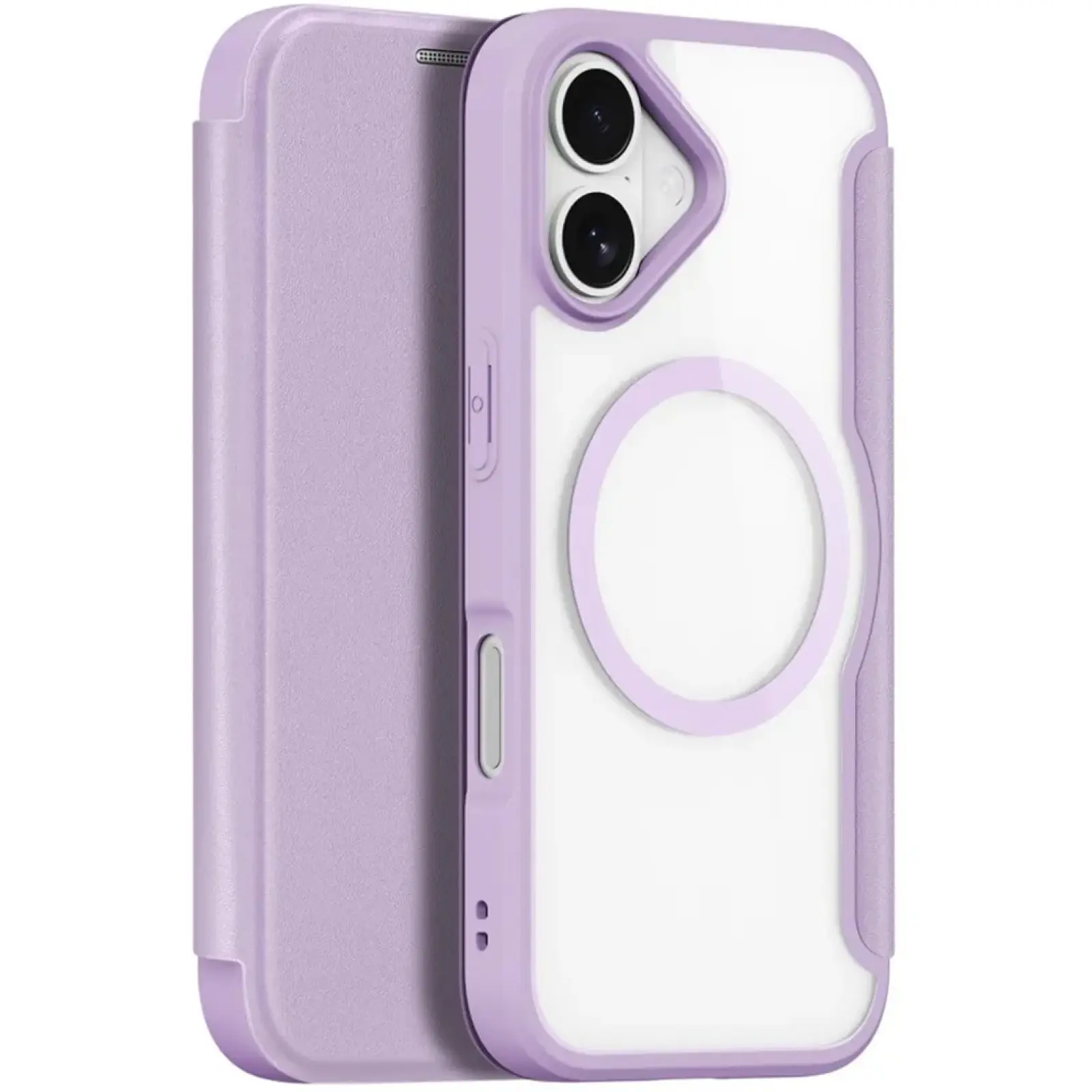 Чехол-книжка Dux Ducis Skin X Pro with MagSafe для Apple iPhone 17 (6.3"), Purple Pink 3, TPU+PC, купить оптом с доставкой