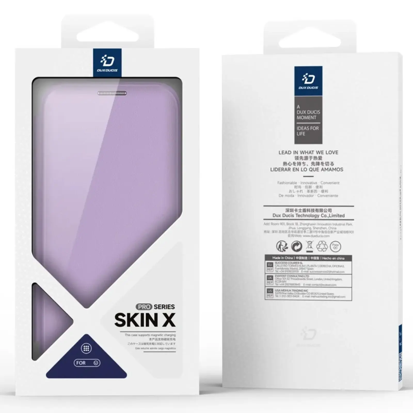 Чехол-книжка Dux Ducis Skin X Pro with MagSafe для Apple iPhone 17 Pro (6.3"), Purple 3, TPU+PC, купить оптом с доставкой
