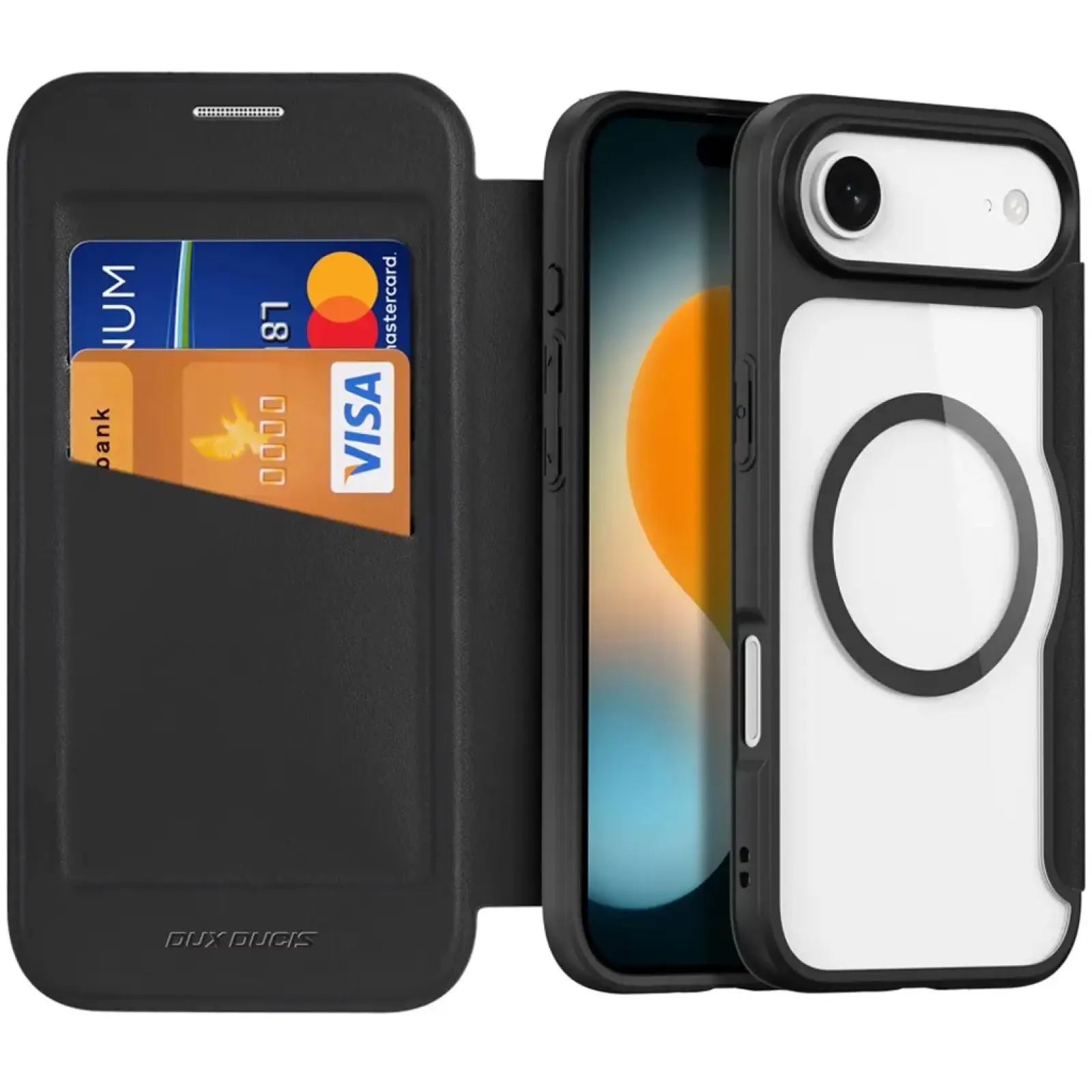 Чехол-книжка Dux Ducis Skin X Pro with MagSafe для Apple iPhone 17 Air (6.5"), Black 1, TPU+PC, купить оптом с доставкой