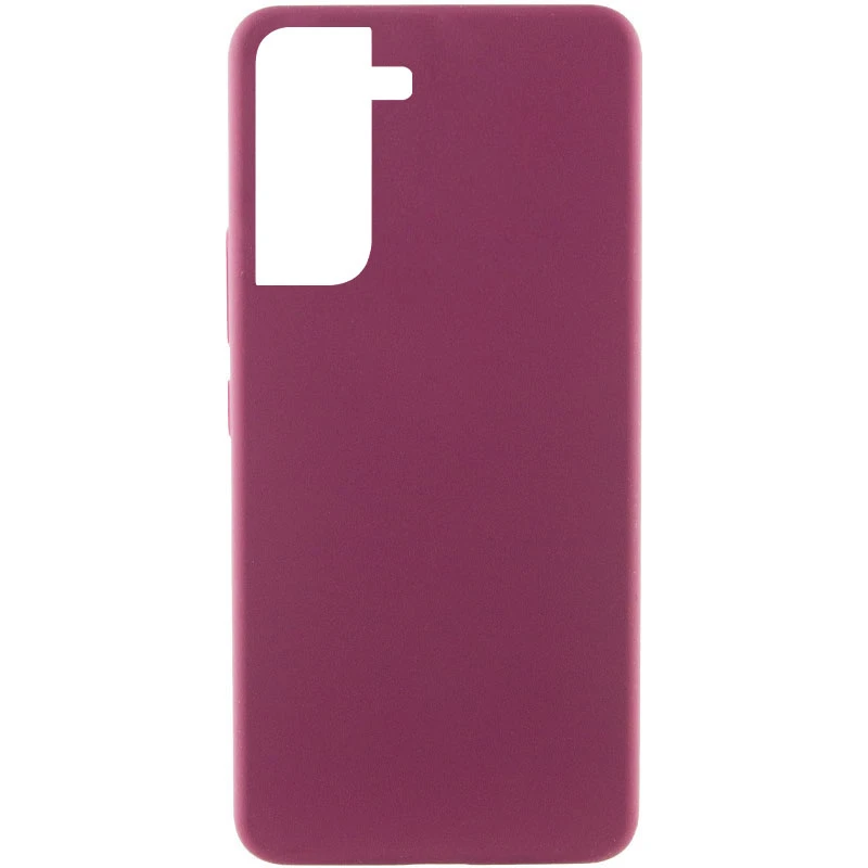 Чехол Silicone Cover Lakshmi (AAA) для Samsung Galaxy S21 FE, Бордовый / Plum, Силикон, купить оптом с доставкой