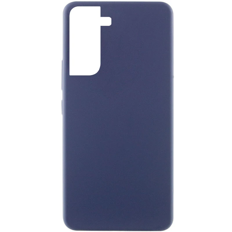 Чехол Silicone Cover Lakshmi (AAA) для Samsung Galaxy S21 FE, Темно-синий / Midnight blue, Силикон, купить оптом с доставкой