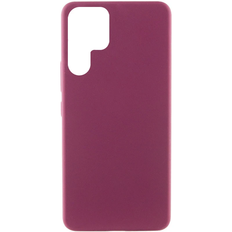 Чехол Silicone Cover Lakshmi (AAA) для Samsung Galaxy S22 Ultra, Бордовый / Plum, Силикон, купить оптом с доставкой