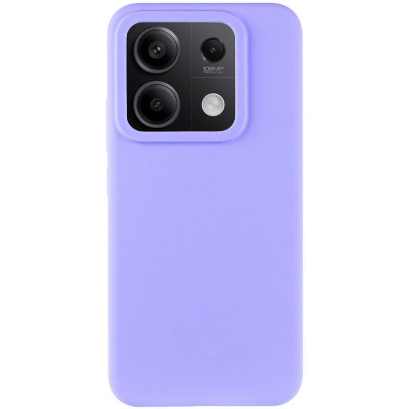 Чехол Silicone Cover Lakshmi (AAA) для Xiaomi Redmi Note 13 5G | Подкладка из микрофибры на картинке №2