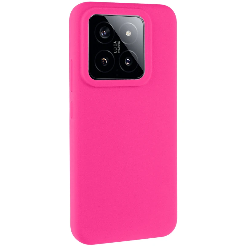 Чехол Silicone Cover Lakshmi (AAA) для Xiaomi 14 Pro, Розовый / Barbie pink, Силикон, купить оптом с доставкой